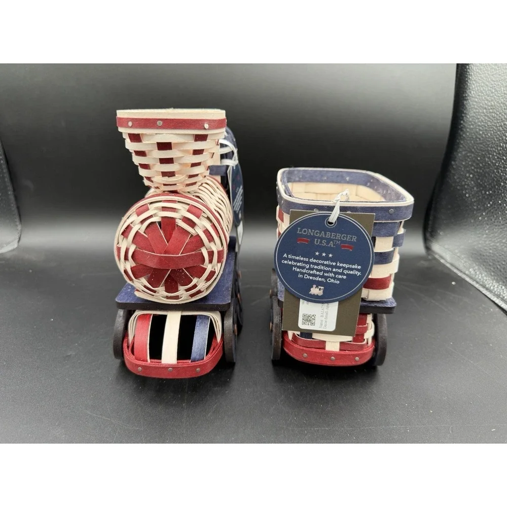 🇺🇸🚂 Longaberger 2026 Collectors Americana 2‑Pc USA Locomotive & Tender Car
